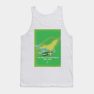 Island of Montreal Canada map Tank Top